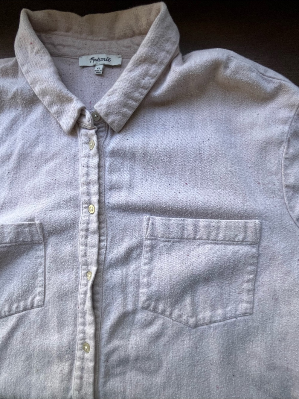 Madewell XL Confetti Flannel Shirt Long Sleeve